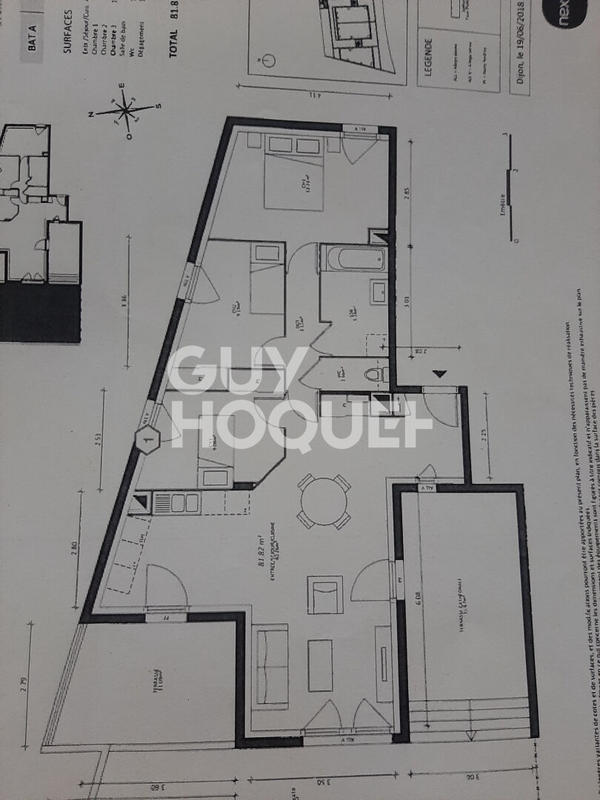 Appartement - 82 m² - 4 pièces