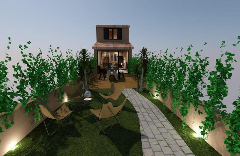 Maison de ville - 60 m² - 3 pièces