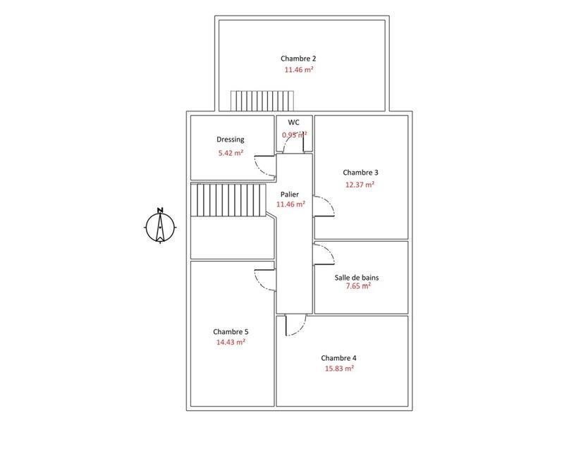 Maison - 186 m² - 8 pièces