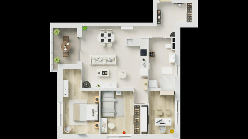 Appartement - 78 m² - 3 pièces