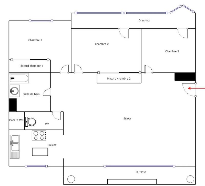 Appartement - 101 m² - 4 pièces