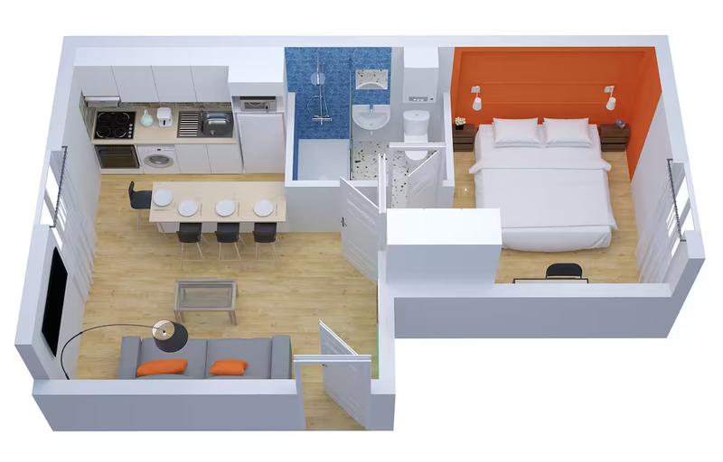 Appartement - 32 m² - 2 pièces