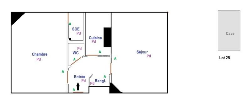 Appartement - 32 m² - 2 pièces