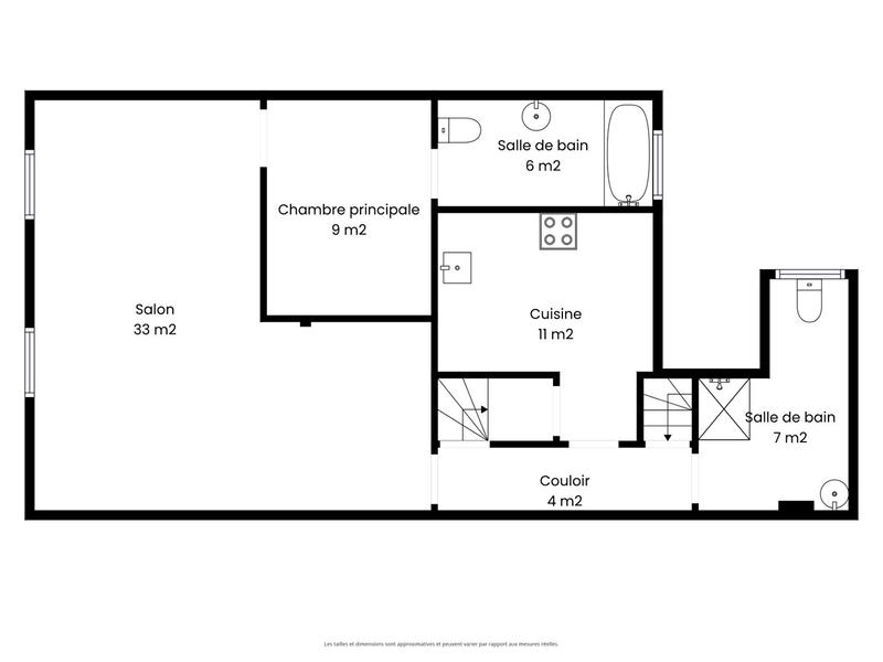 Appartement - 110 m² - 4 pièces