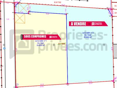 Terrain constructible - 960 m²