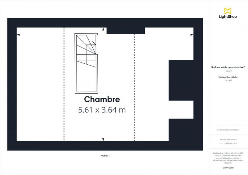 Appartement - 55 m² - 2 pièces