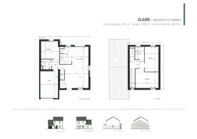 Maison - 92 m² - 4 pièces