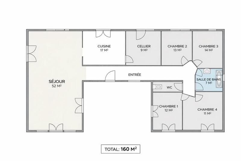 Maison - 160 m² - 6 pièces