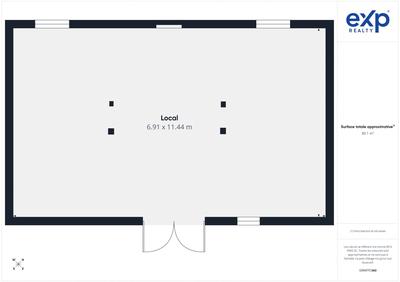 Local d'activités - 79 m² - 1 pièce