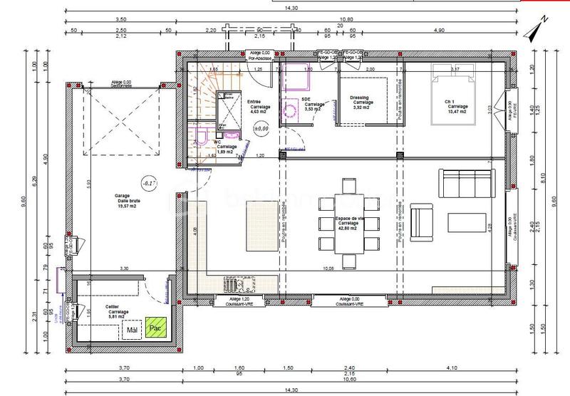 Maison - 120 m² - 5 pièces