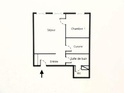 Appartement - 50 m² - 2 pièces