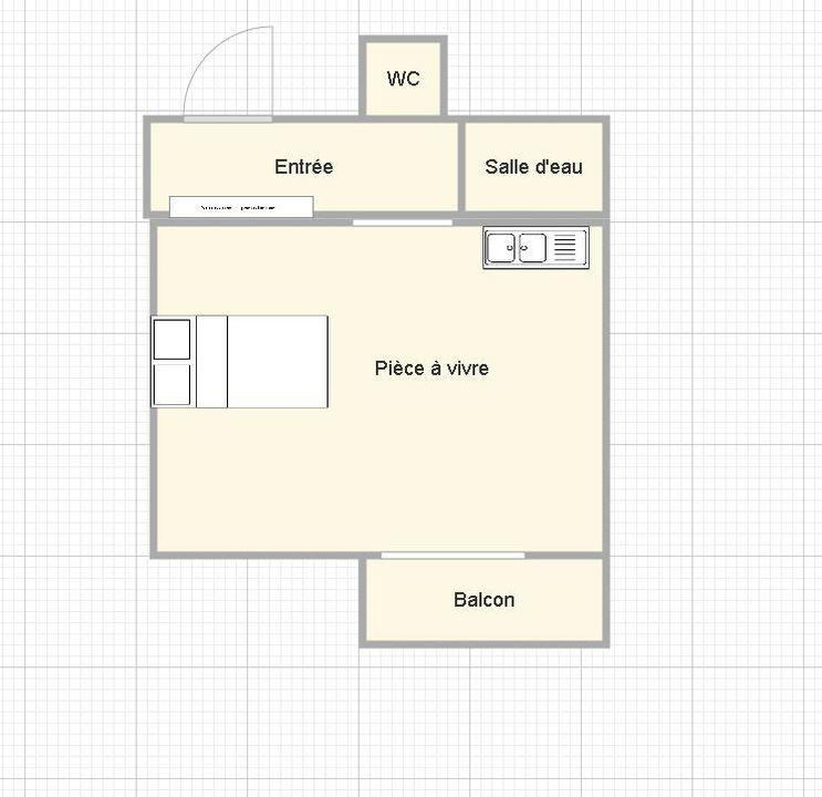 Appartement - 24 m² - 1 pièce