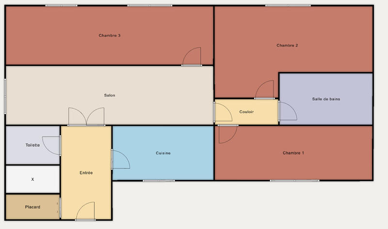 Chambre - 24 m² - 4 pièces