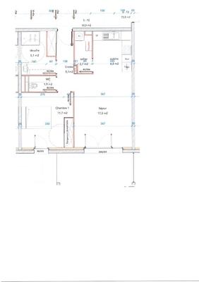 Appartement - 51 m² - 2 pièces