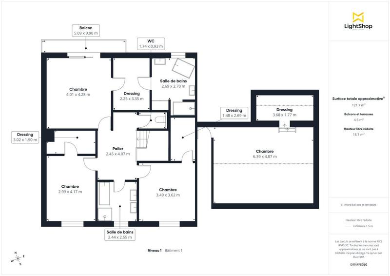 Maison - 220 m² - 6 pièces