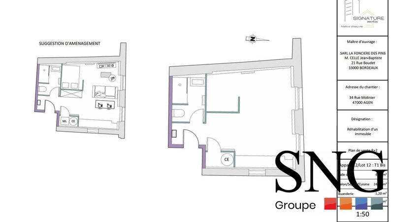 Appartement - 30 m² - 1 pièce