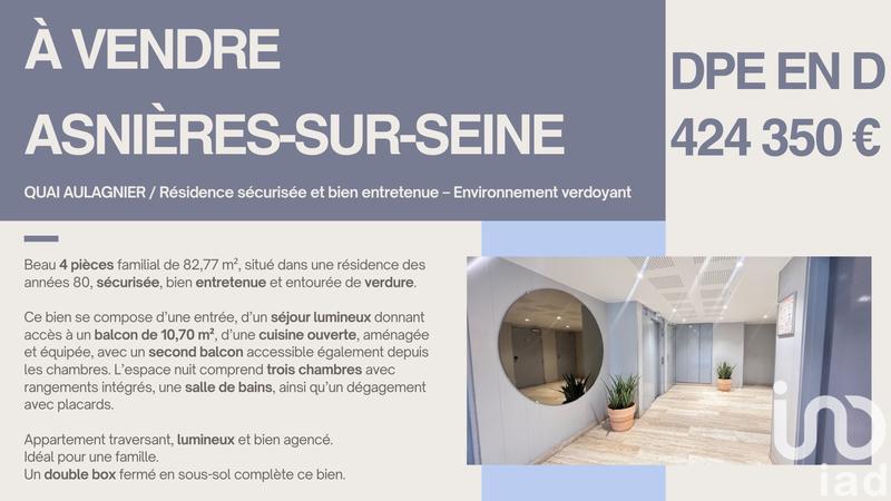 Appartement - 83 m² - 4 pièces