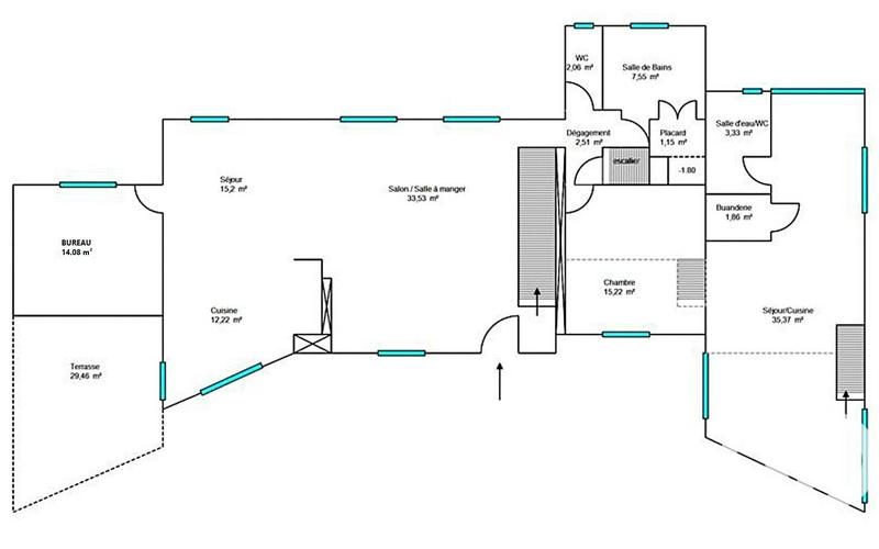 Maison - 225 m² - 7 pièces