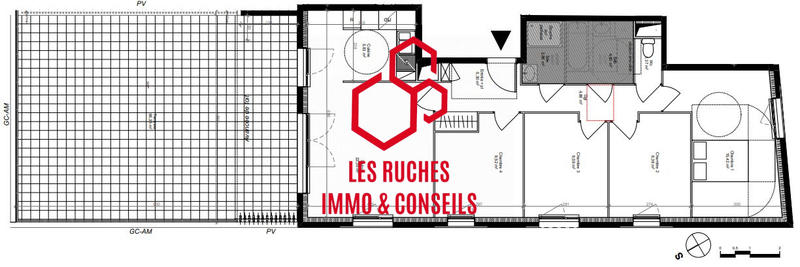 Appartement - 91 m² - 5 pièces
