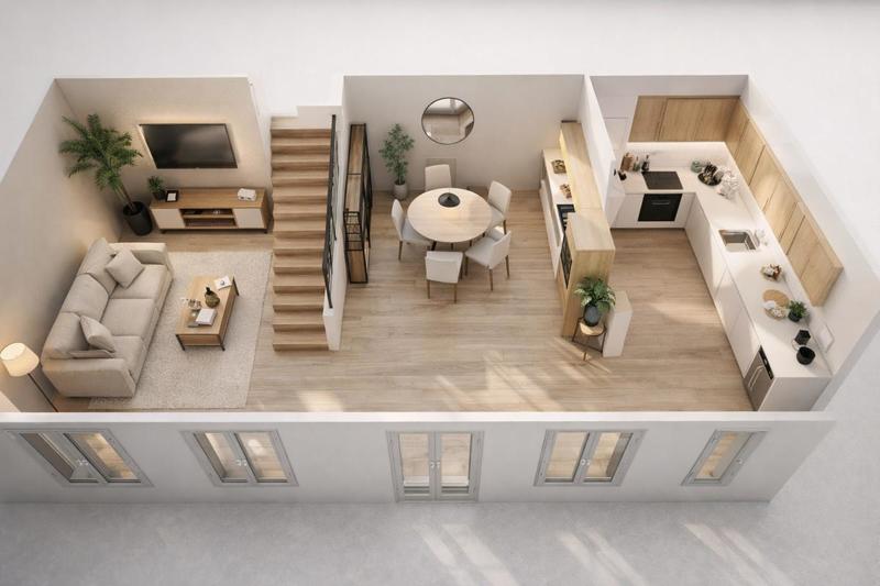 Appartement - 54 m² - 3 pièces