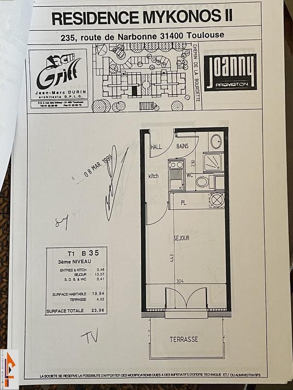 Appartement - 20 m² - 1 pièce