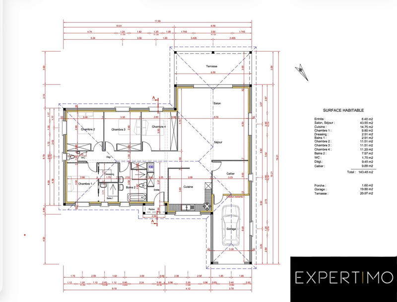 Maison - 141 m² - 5 pièces