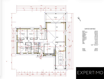 Maison - 141 m² - 5 pièces