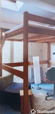 Chambre - 12 m² - 1 pièce