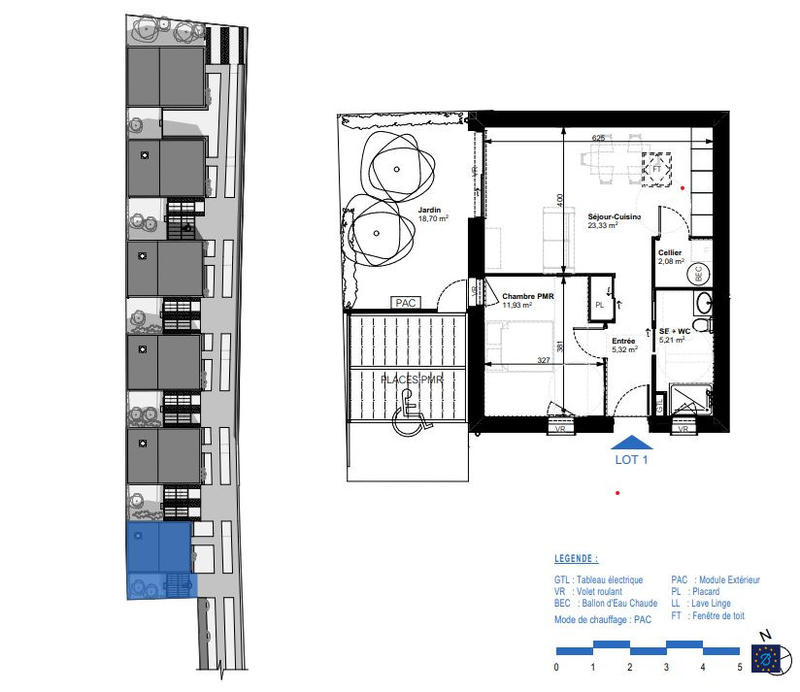 Maison - 48 m² - 2 pièces