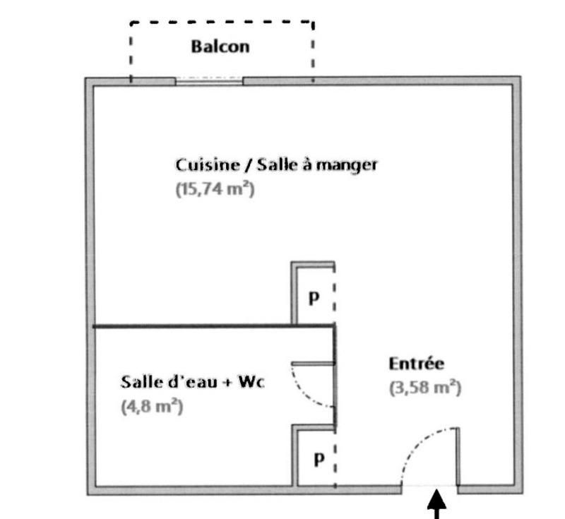 Appartement - 24 m² - 1 pièce