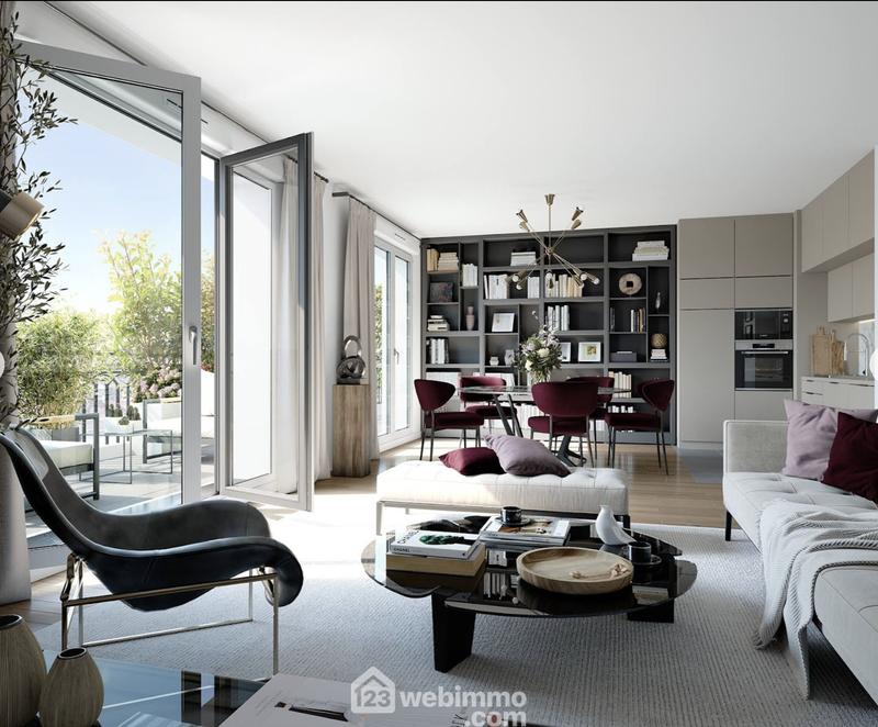 Appartement - 90 m² - 4 pièces