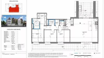 Appartement - 139 m² - 4 pièces