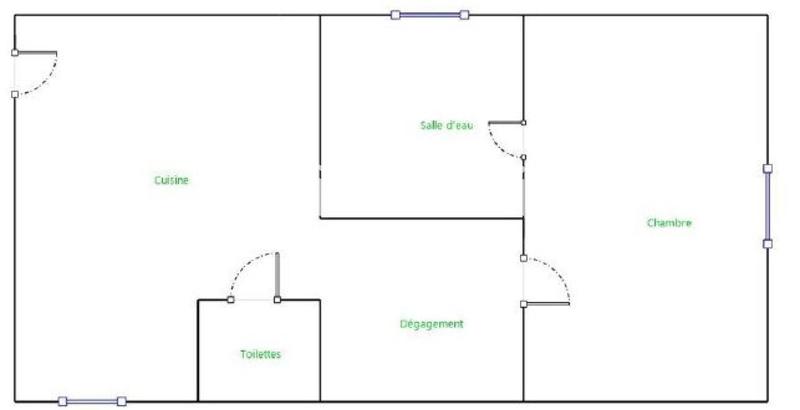 Appartement - 49 m² - 2 pièces