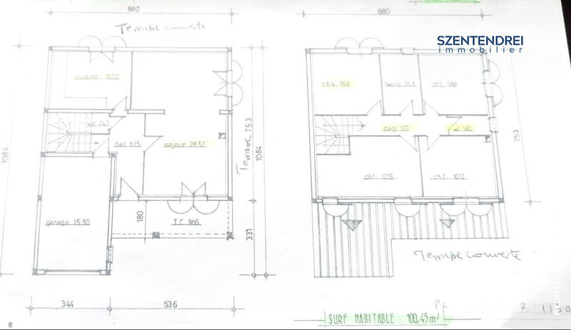 Maison - 101 m² - 5 pièces