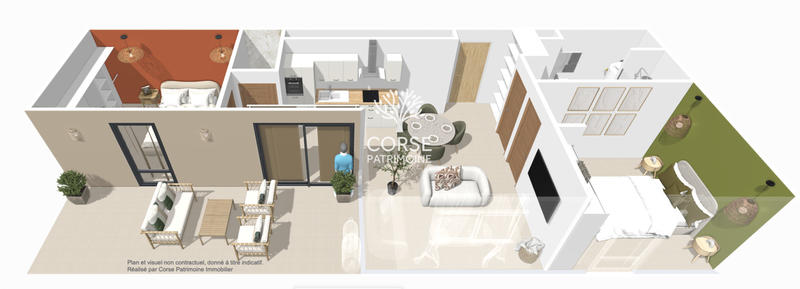 Appartement - 56 m² - 3 pièces