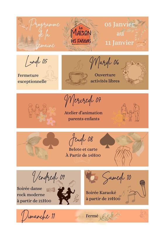 Programme Janvier à la Plume à Loup