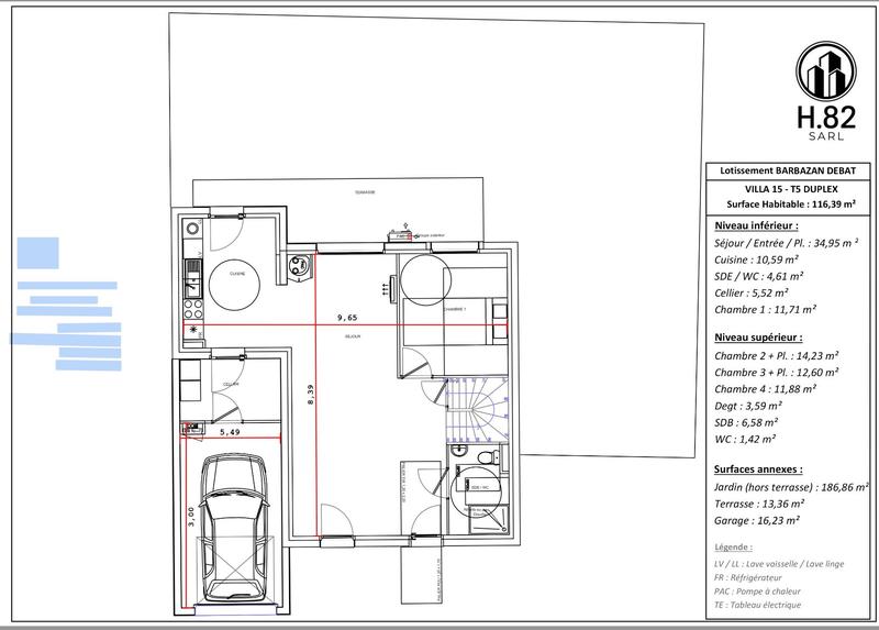 Villa - 116 m² - 5 pièces