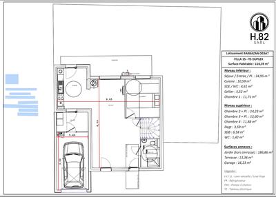 Villa - 116 m² - 5 pièces