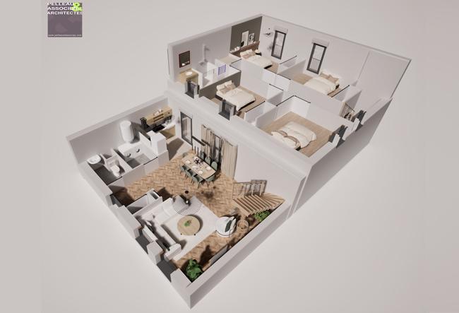 Maison - 96 m² - 5 pièces