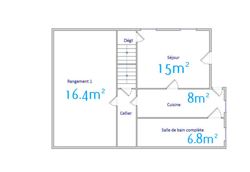 Maison - 47 m² - 3 pièces