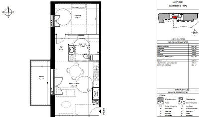 Appartement - 42 m² - 2 pièces