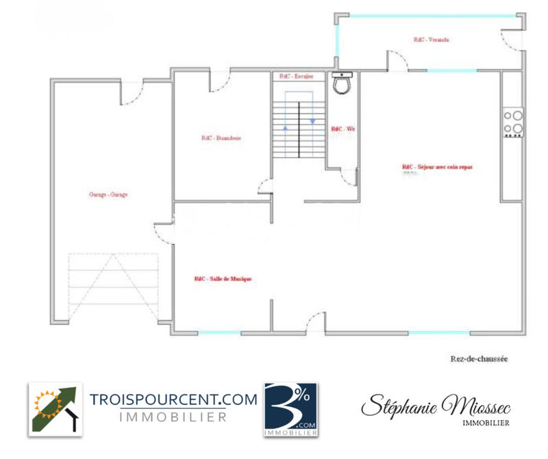 Maison - 95 m² - 5 pièces