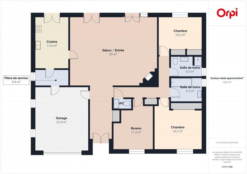 Maison - 120 m² - 4 pièces