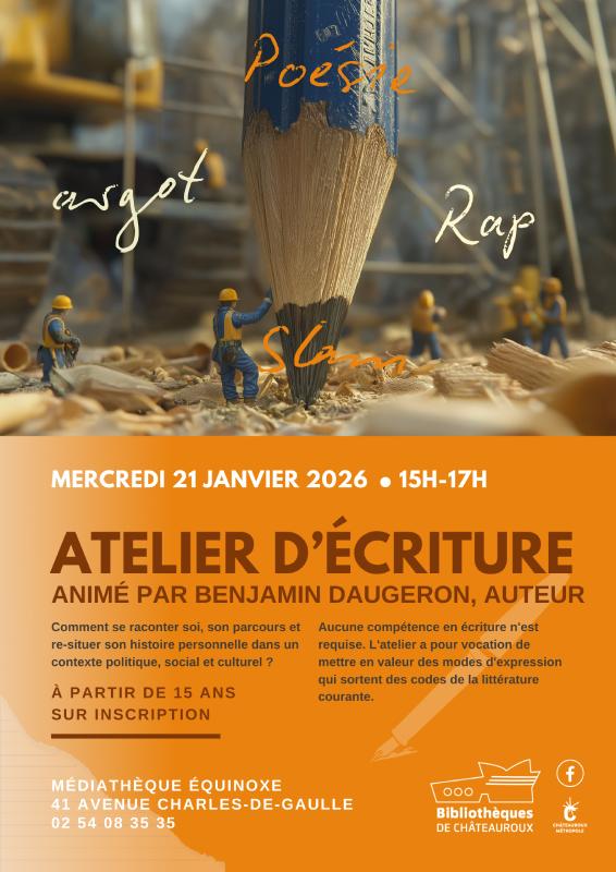 Atelier d'écriture avec Benjamin Daugeron