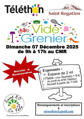 Vide grenier du téléthon