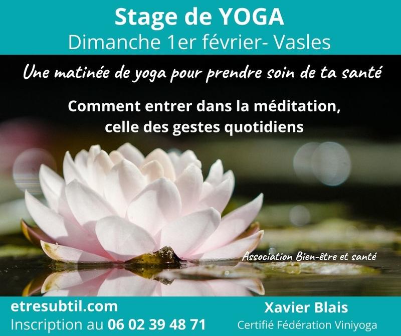 Stage yoga et méditation