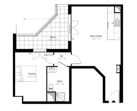 Appartement - 48 m² - 2 pièces