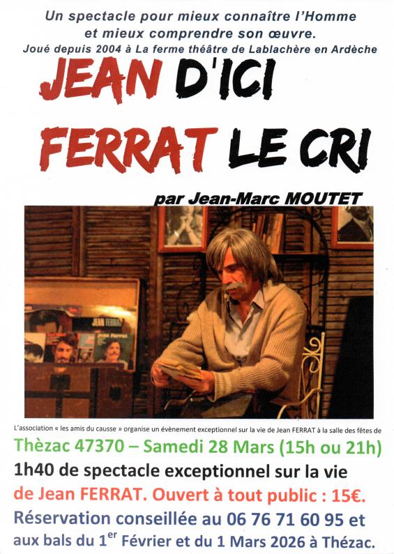 Spectacle sur la vie de Jean Ferrat