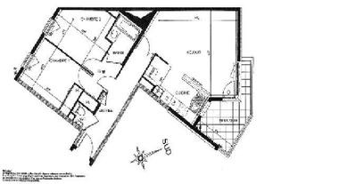 Appartement - 61 m² - 3 pièces