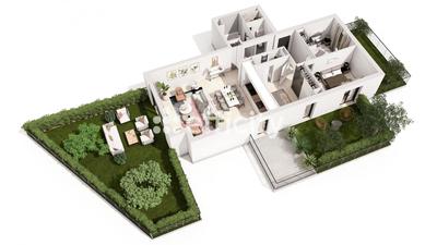 Appartement - 96 m² - 4 pièces